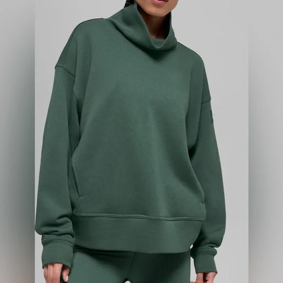 Alo Yoga Hazy Mock Neck Pullover - Picture 1 of 6